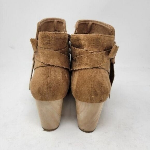 Free people x Faryl Robin Vegan Suede Alameda Booties Tan Brown - Picture 5 of 12